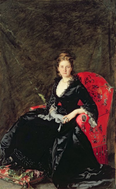 Ritratto di Mme N.M. Polovtsova, 1876 da Charles Emile Auguste Carolus Duran